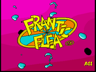 Frantic Flea title screen for Super Nintendo